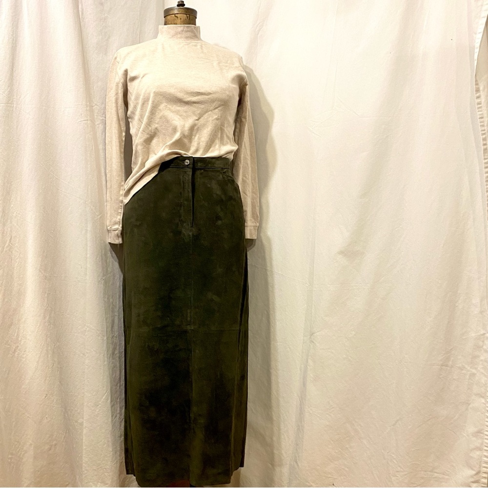 Vintage | Jones NY Suede Midi Skirt, 12
